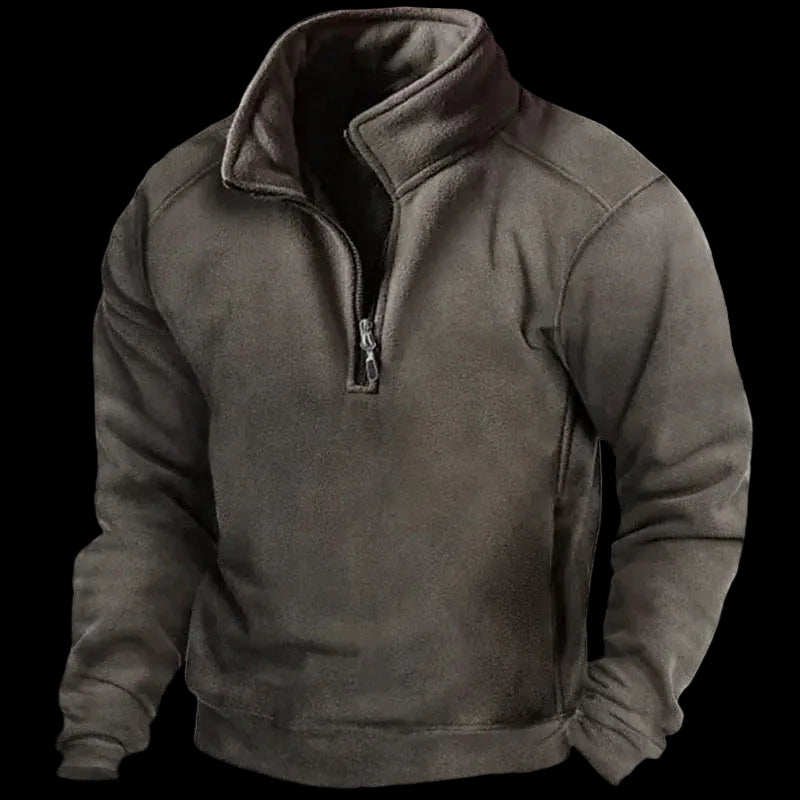 Mens V-Neck Fleece Sweatshirt