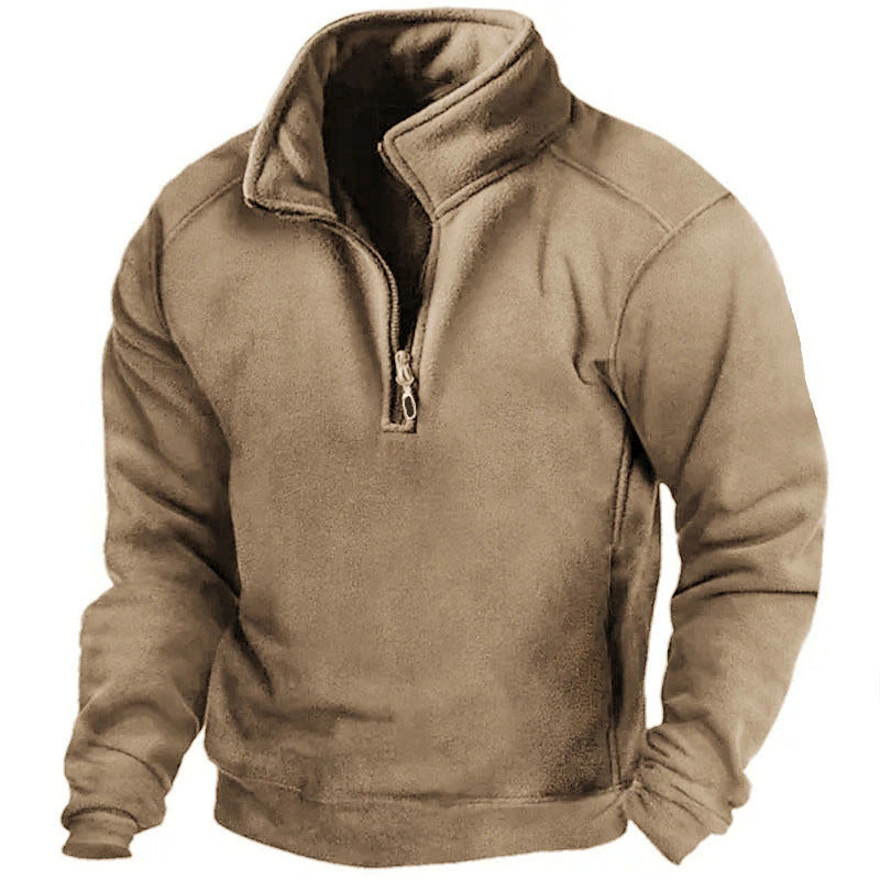 Mens V-Neck Fleece Sweatshirt