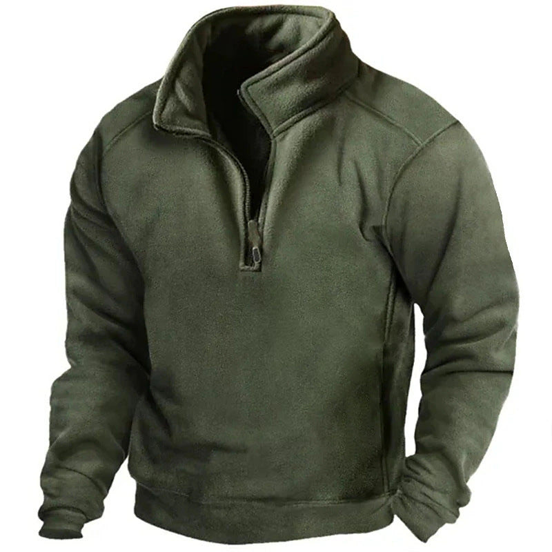 Mens V-Neck Fleece Sweatshirt