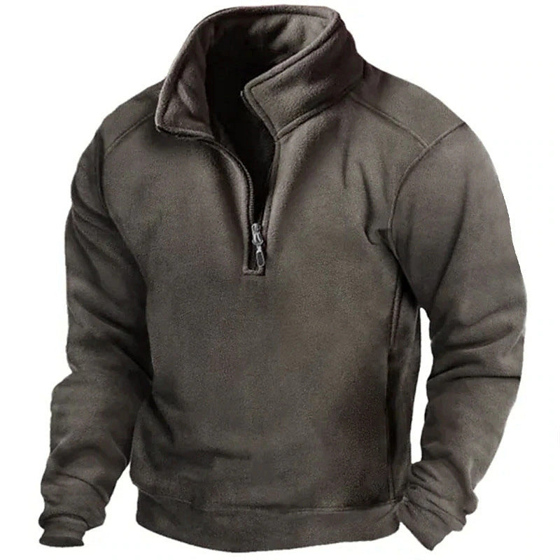 Mens V-Neck Fleece Sweatshirt
