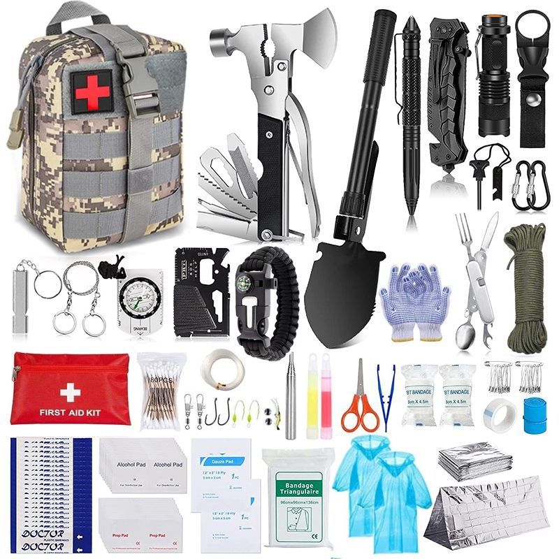 Outdoor Survival Tactical Bag with First Aid Tools