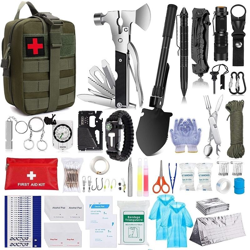 Outdoor Survival Tactical Bag with First Aid Tools