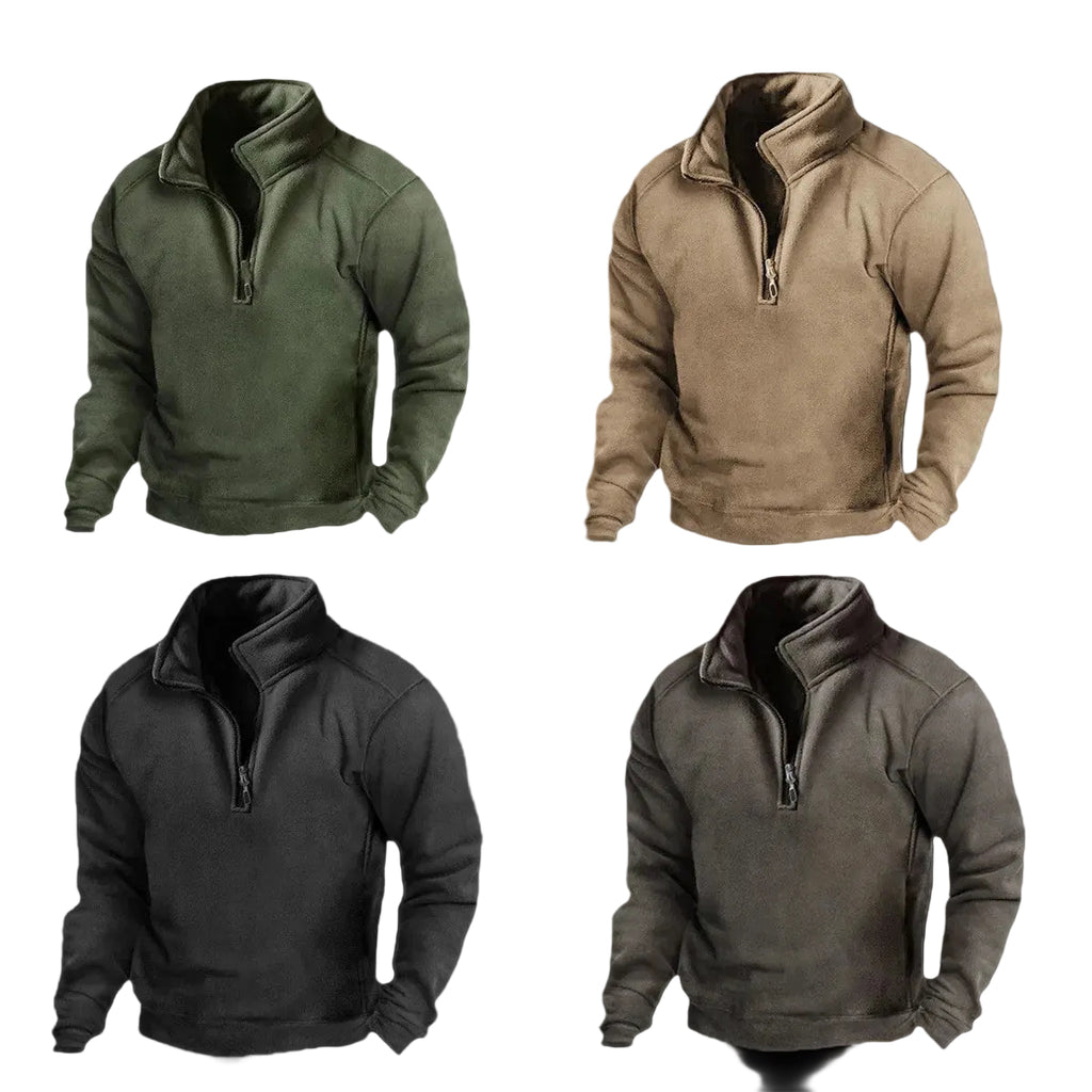 Mens V-Neck Fleece Sweatshirt
