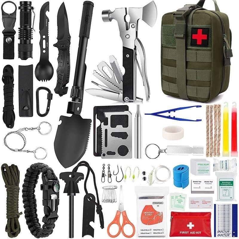 Outdoor Survival Tactical Bag with First Aid Tools