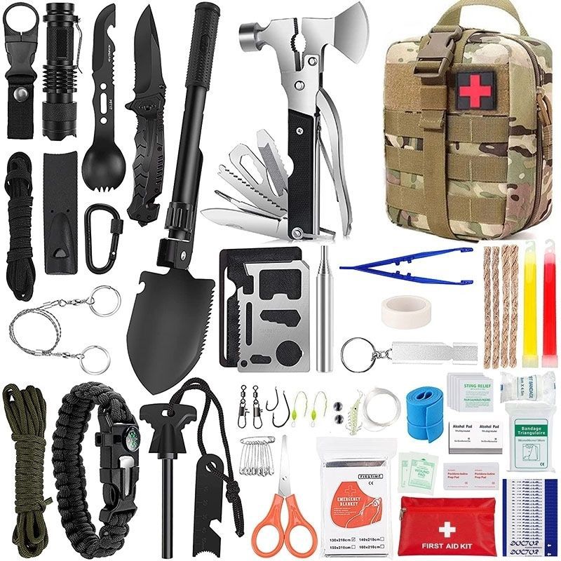 Outdoor Survival Tactical Bag with First Aid Tools