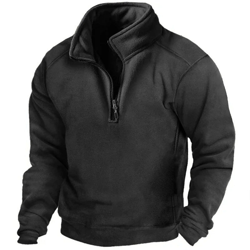 Mens V-Neck Fleece Sweatshirt