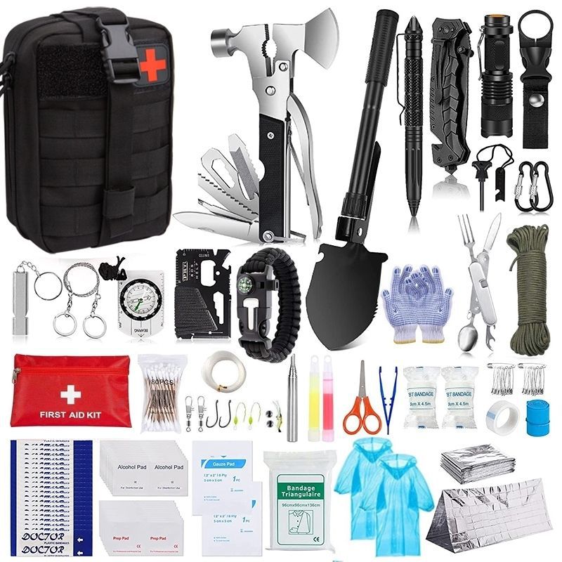Outdoor Survival Tactical Bag with First Aid Tools
