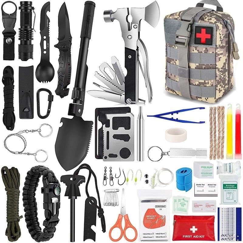 Outdoor Survival Tactical Bag with First Aid Tools