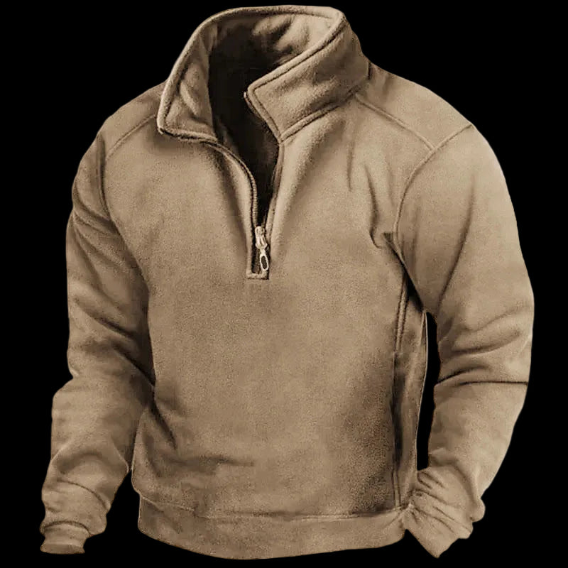 Mens V-Neck Fleece Sweatshirt