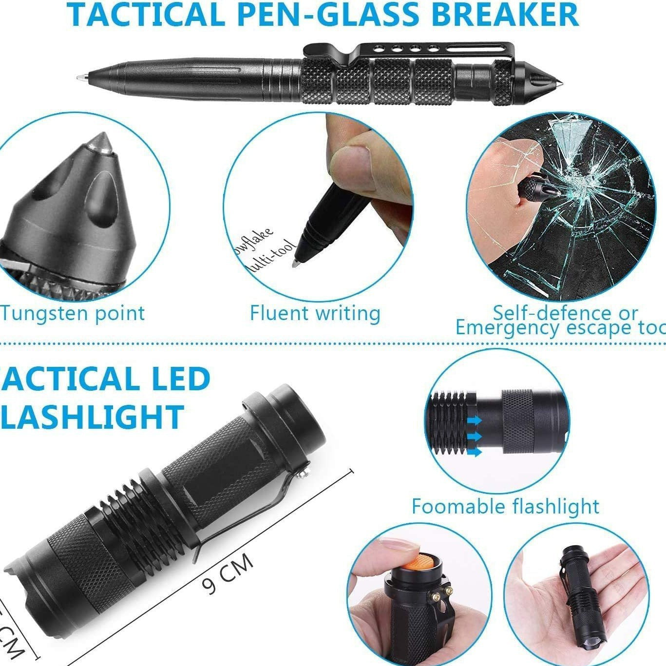 Outdoor Survival Tactical Bag with First Aid Tools