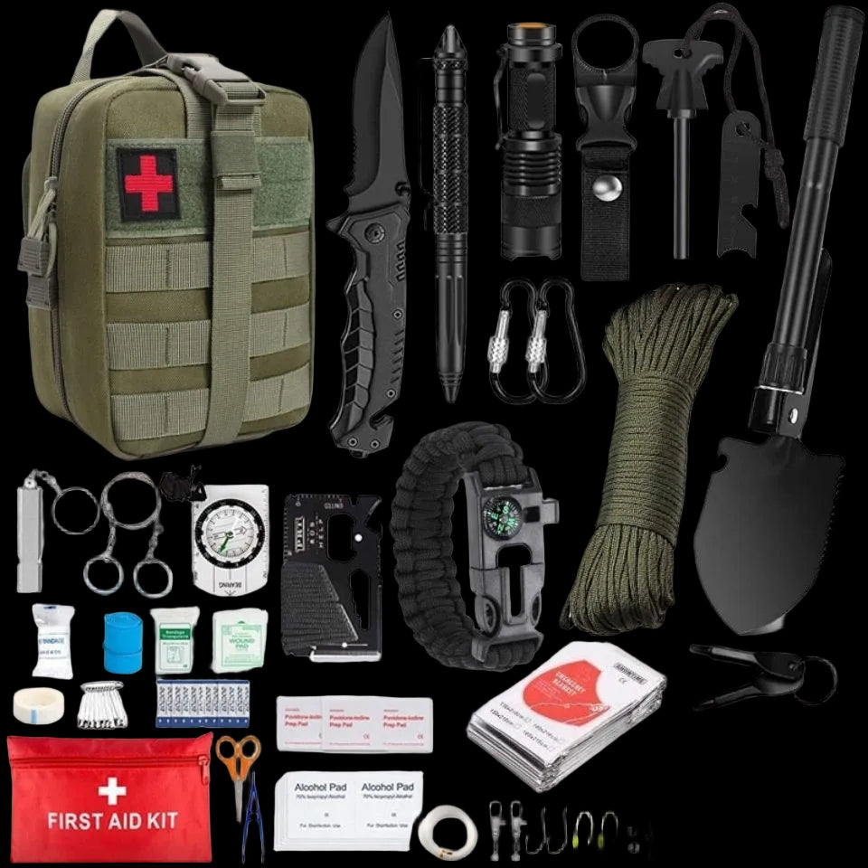 Outdoor Survival Tactical Bag with First Aid Tools