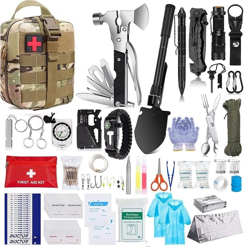 Outdoor Survival Tactical Bag with First Aid Tools